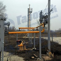 Общий вид установки по сжиганию биогаза на этапе монтажа